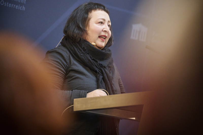 Lesung aus "Laurenzerberg". Schriftstellerin Julya Rabinowich