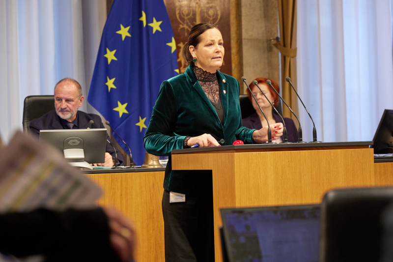 Am Rednerpult: Bundesrätin Sandra Jäckel (FPÖ)