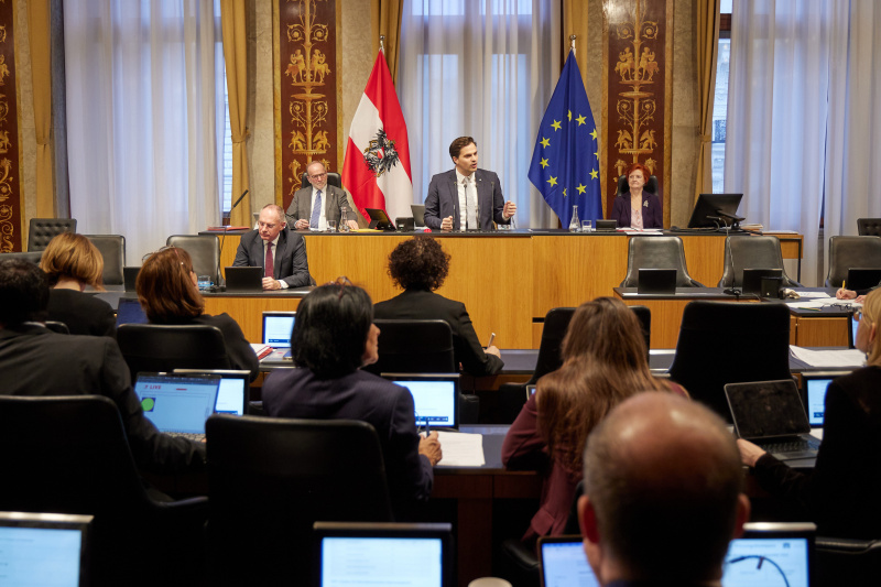 Am Rednerpult: Bundesrat Sebastian Stark (ÖVP)