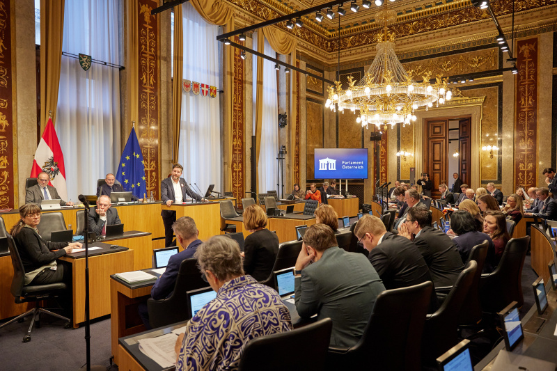 Am Rednerpult: Vorsitzender der Bundes­ratsfraktion Christian Fischer (SPÖ)