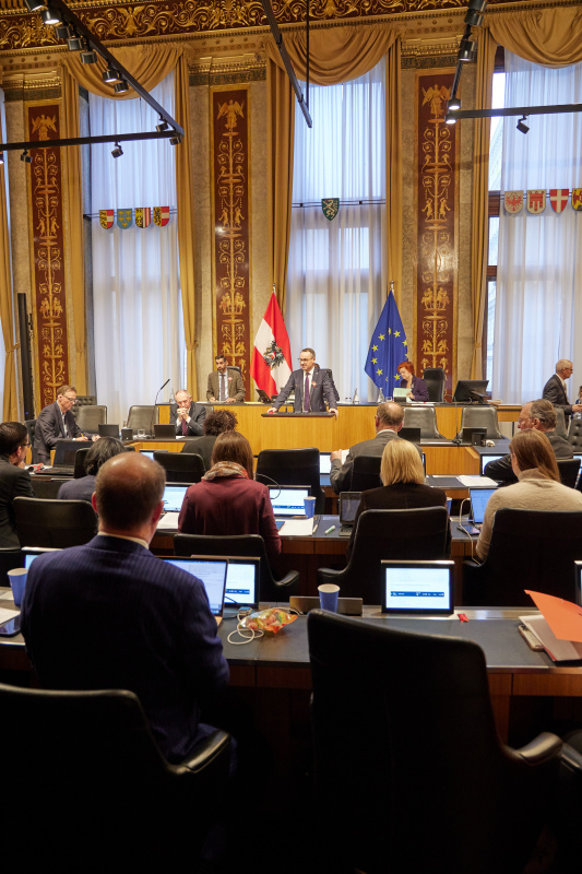 Am Rednerpult: Bundesrat Dominik Reisinger (SPÖ)