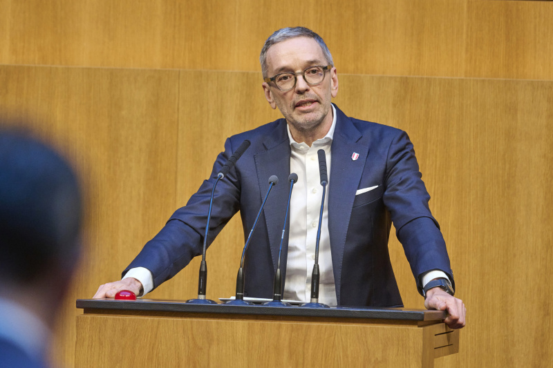Am Rednerpult Klubobmann Herbert Kickl (FPÖ)