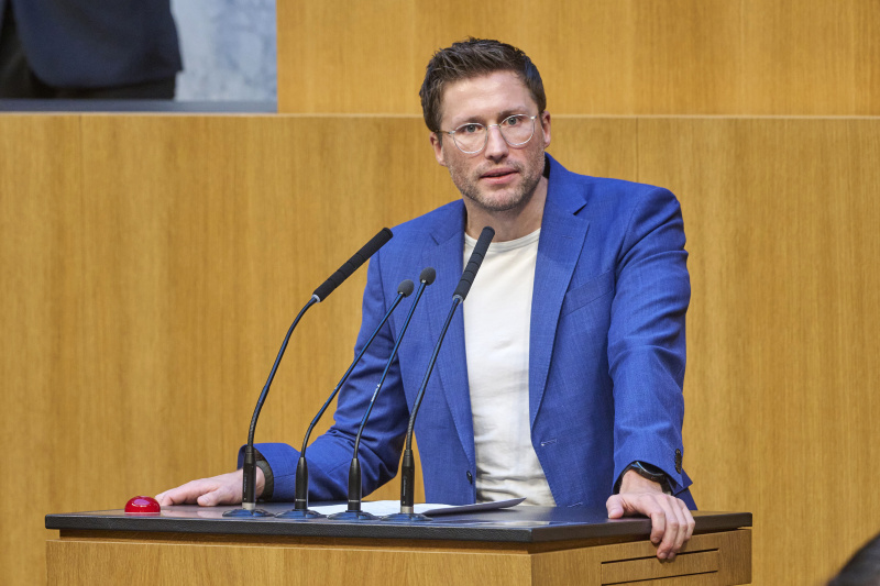 Am Rednerpult Nationalratsabgeordneter David Stögmüller (GRÜNE)