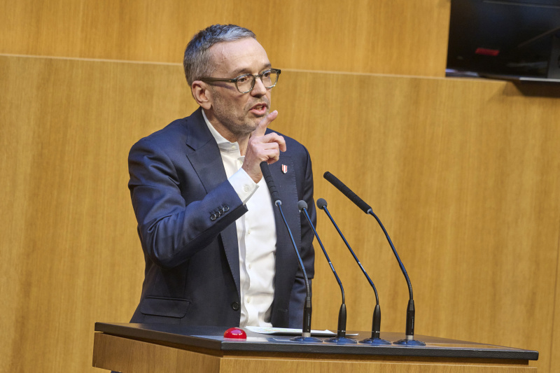 Am Rednerpult Klubobmann Herbert Kickl (FPÖ)
