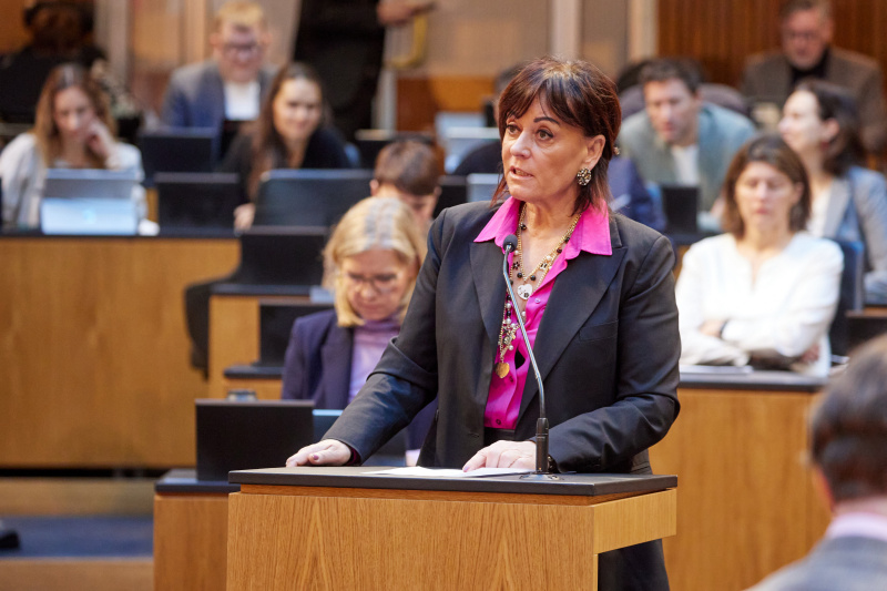 Am Rednerinnenpult: Nationalratsabgeordnete Petra Oberrauner (SPÖ)