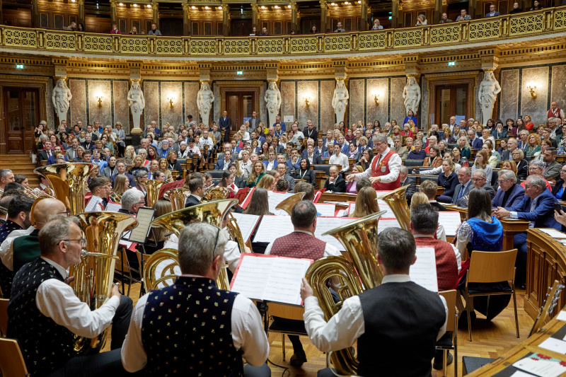 Musikalische Umrahmung durch den burgenländischen Blasmusikverband