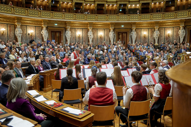 Musikalische Umrahmung durch den burgenländischen Blasmusikverband