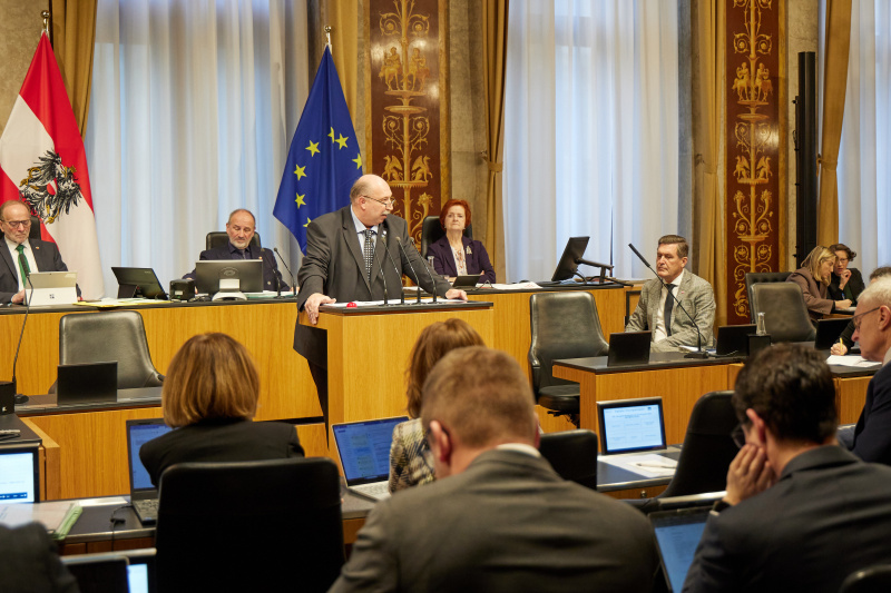 Am Rednerpult: Bundesrat Michael Bernard (FPÖ)