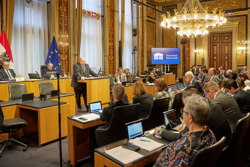 Am Rednerpult: Bundesrat Michael Bernard (FPÖ)