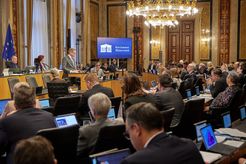 Am Rednerpult: Bundesrat Markus Stotter (ÖVP)