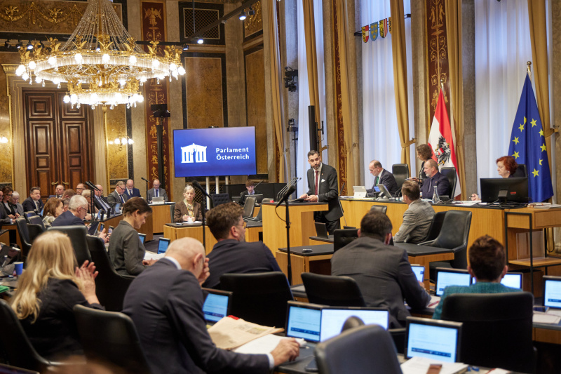 Am Rednerpult: Bundesrat Daniel Schmid (SPÖ)