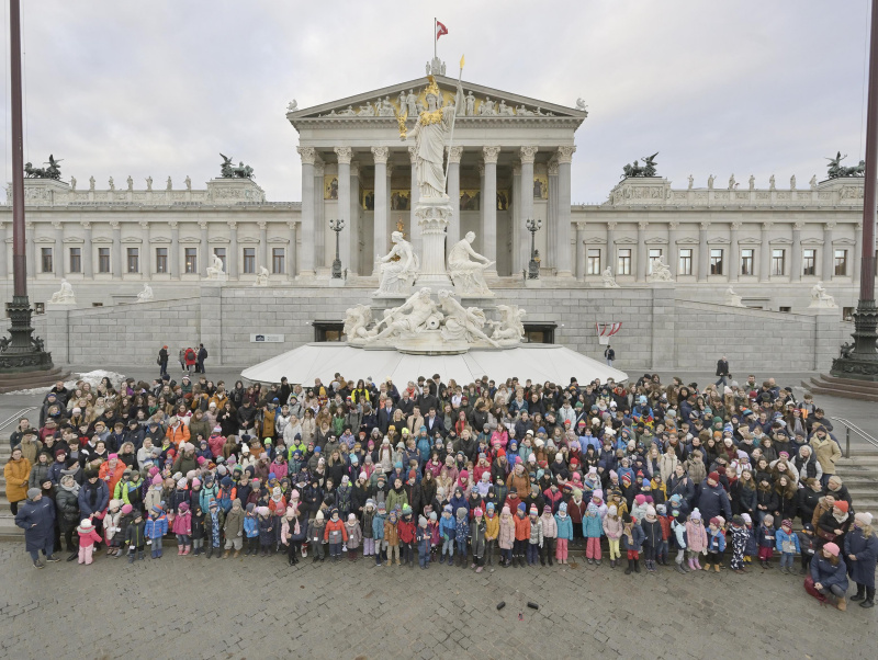 Gruppenfoto Schulverein Komenský