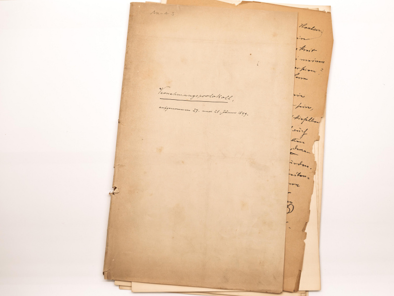 Blick ins Archiv - Vernehmungsprotokoll, aufgenommen 27. und 18. Jänner 1899