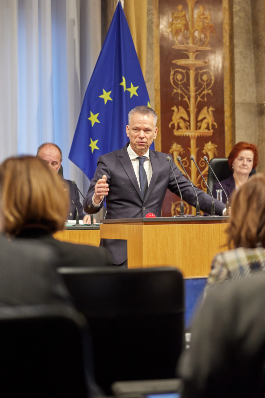 Am Rednerpult: Vorsitzender der Bundesratsfraktion Harald Himmer (ÖVP)