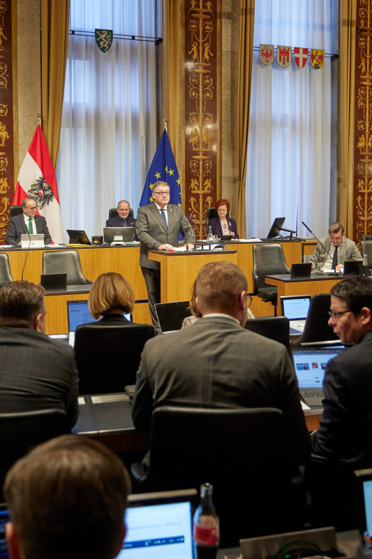 Am Rednerpult: Bundesrat Markus Steinmaurer (FPÖ)