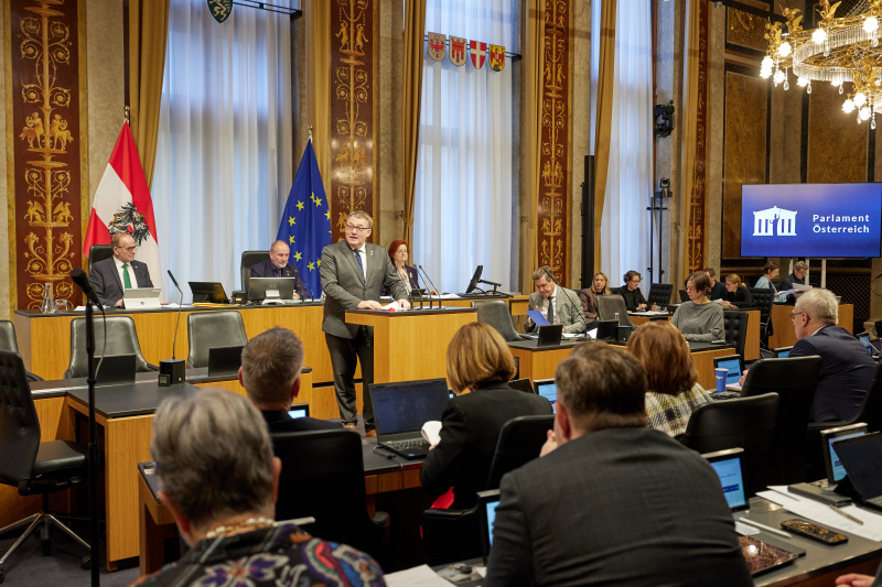 Am Rednerpult: Bundesrat Markus Steinmaurer (FPÖ)
