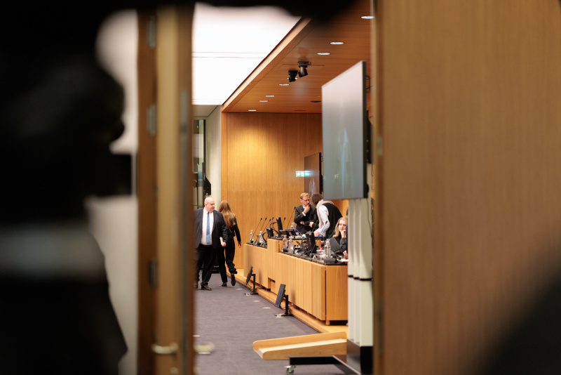 Blick in das Ausschusslokal