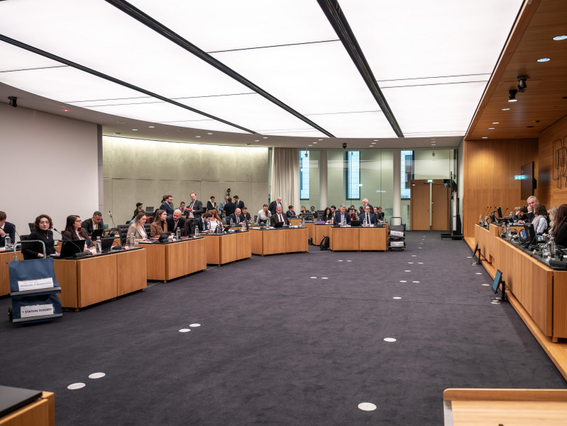 Blick in das Ausschusslokal