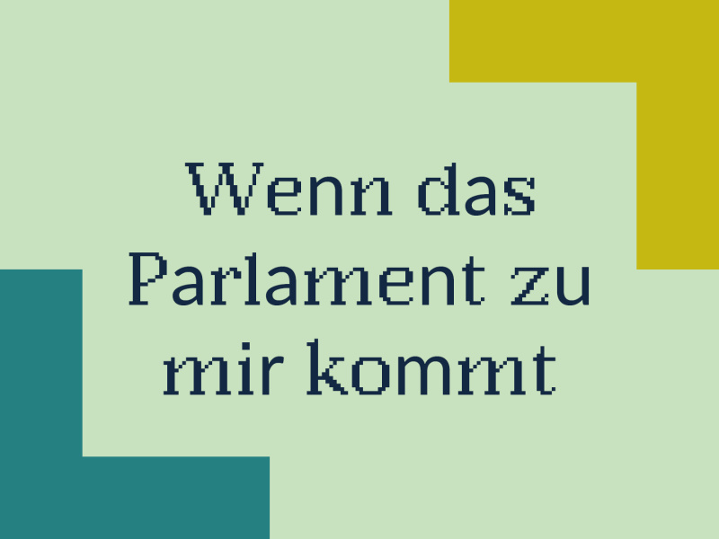 Wenn das Parlament zu mir kommt