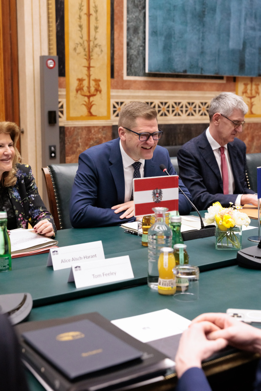 Aussprache. Bundesratspräsident Markus Stotter (ÖVP) während der Aussprache
