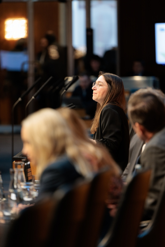 Am Rednerinnenpult: Nationalratsabgeordnete Julia Elisabeth Herr (SPÖ)