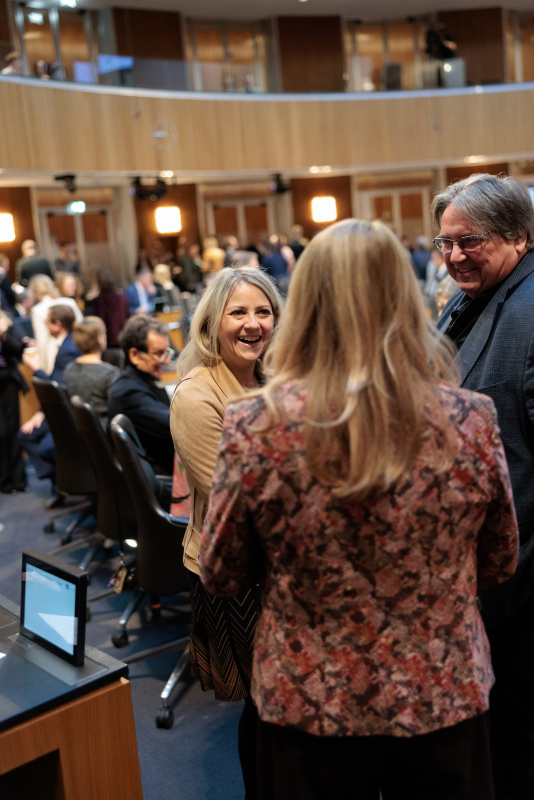 Nationalratsabgeordnete der SPÖ im Gespräch vor Beginn der Sitzung