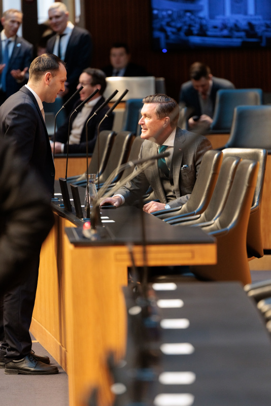 Infrastrukturminister Peter Hanke (SPÖ) auf der Regierungsbank