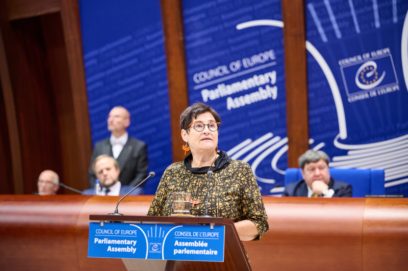 Am Rednerpult Petra Bayr (SPÖ) bei ihrer Antrittsrede