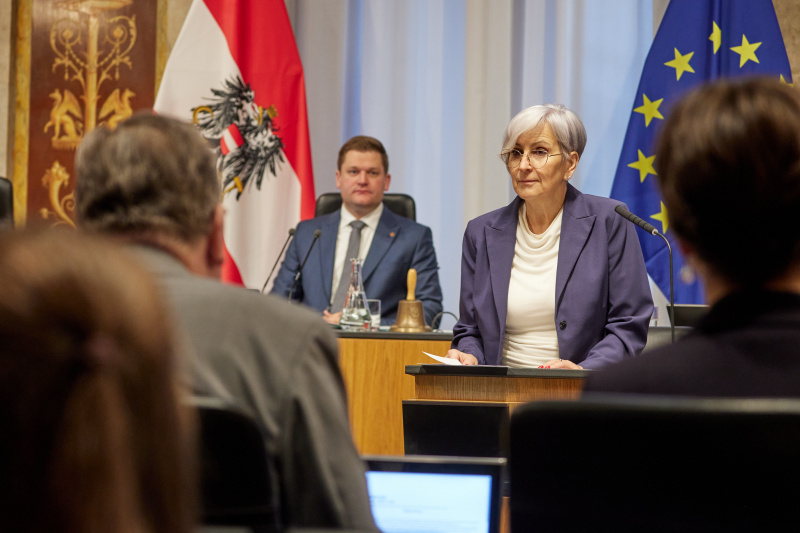 Stellungnahme Justizministerin Anna Sporrer (SPÖ)