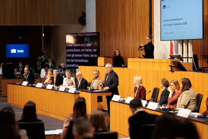 Nationalratspräsident Walter Rosenkranz bei den Begrüßungsworten