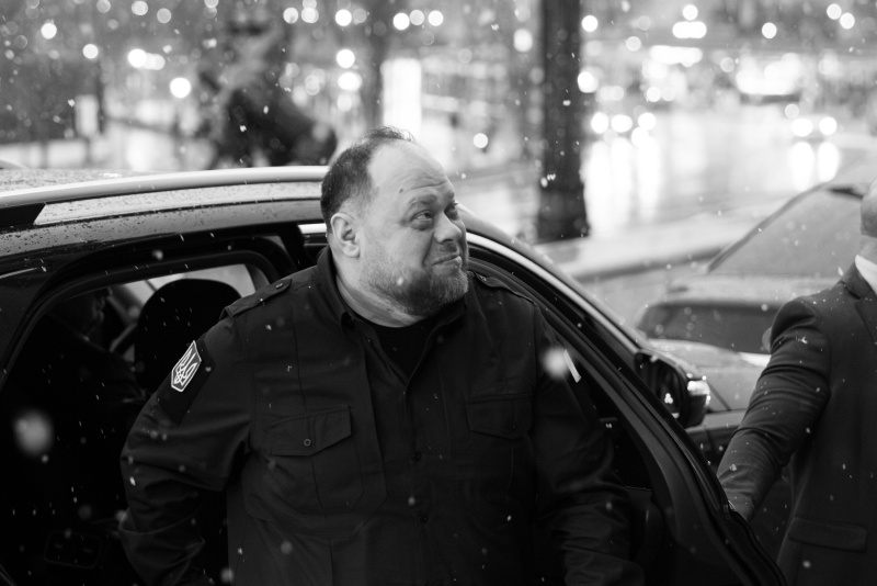 Einholung. Vorsitzender der Werchowna Rada der Ukraine Ruslan Stefantschuk