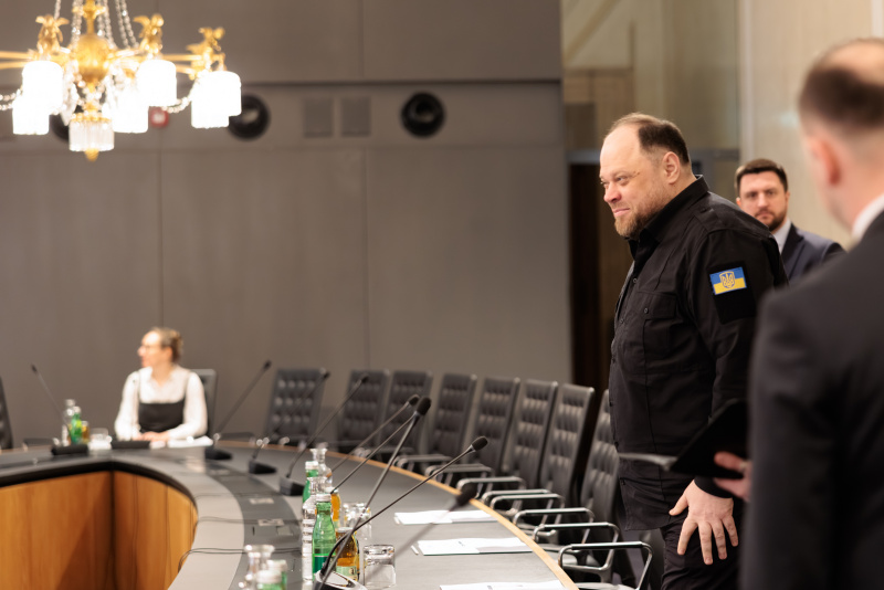 Aussprache. Vorsitzender der Werchowna Rada der Ukraine Ruslan Stefantschuk