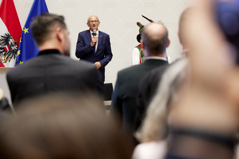 Grußworte Landeshautpmann von Tirol Anton Mattle (ÖVP)