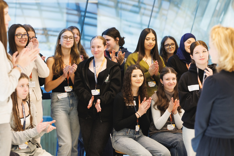 Applaus der Schülerinnen