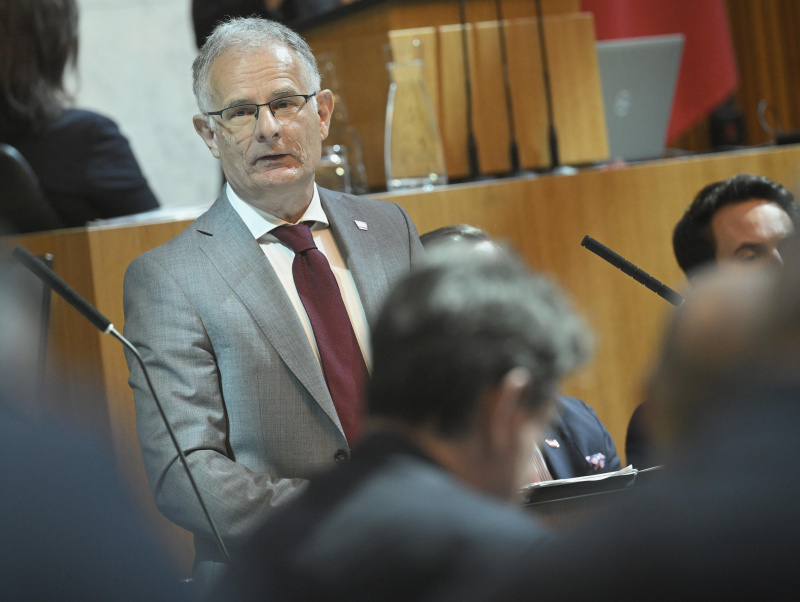 Budgetrede. Finanzminister Markus Marterbauer (SPÖ)