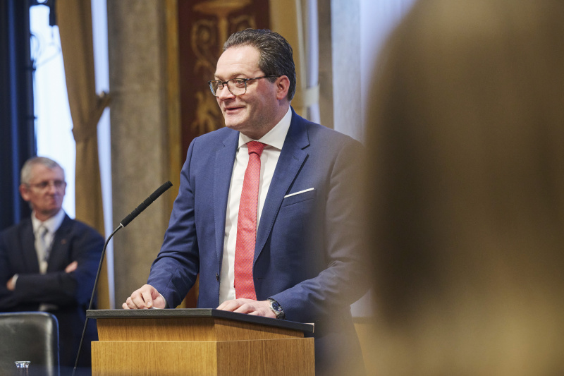 Am Rednerpult Landwirtschaftsminister Norbert Totschnig (ÖVP)