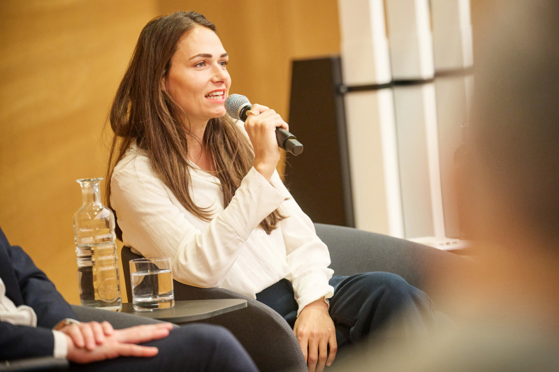 Podiumsdiskussion. Nationalratsabgeordnete Barbara Neßler (GRÜNE)