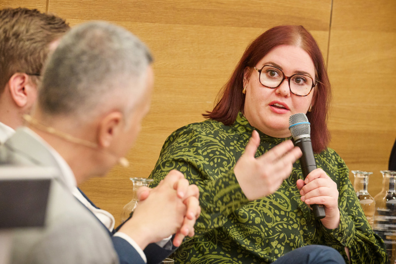 Podiumsdiskussion. Nationalratsabgeordnete Carina Reiter (ÖVP)