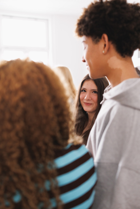 Schülerinnen und Schüler im Workshop