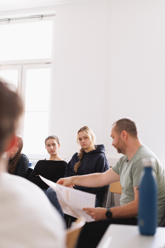 Schülerinnen und Schüler im Workshop