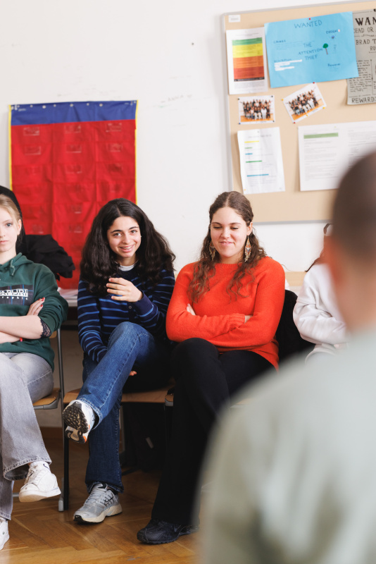 Schülerinnen und Schüler im Workshop