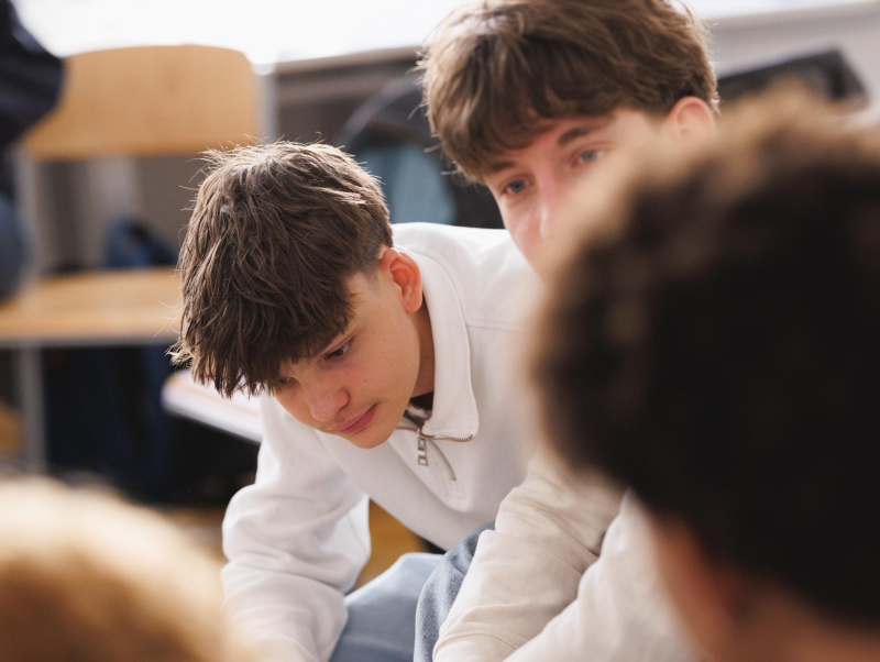 Schüler im Workshop