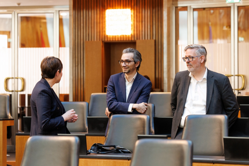 Stimmungsbilder vor der Sitzung