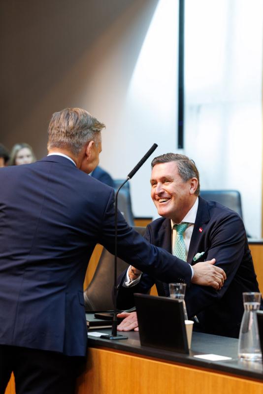 Stimmungsbilder vor der Sitzung