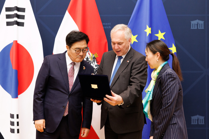 Aussprache mit Nationalratspräsident Walter Rosenkranz und Bundesratspräsident Markus Stotter