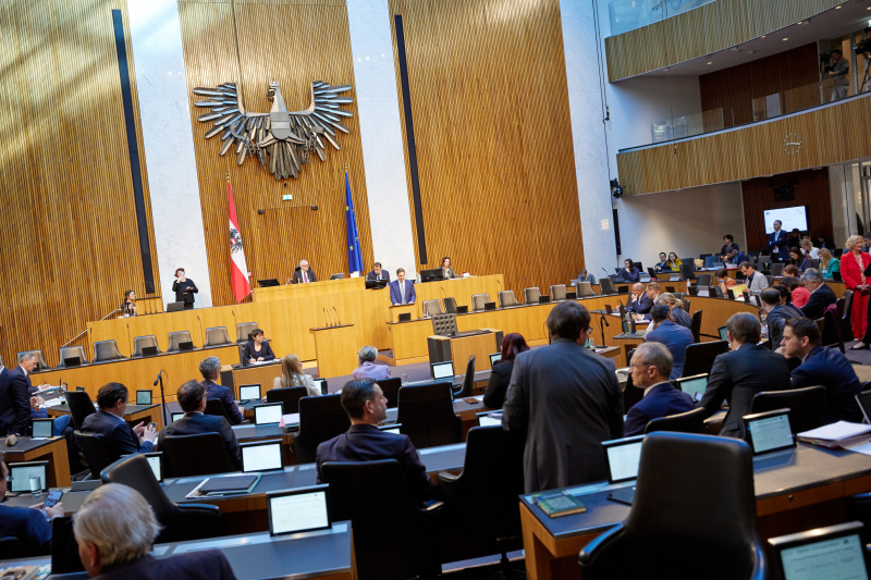 Regierungsbank. Stellungnahme Staatssekretär Alexander Pröll (ÖVP)