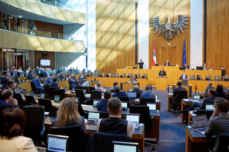 Am Rednerinnenpult: Nationalratsabgeordnete Carina Reiter (ÖVP)