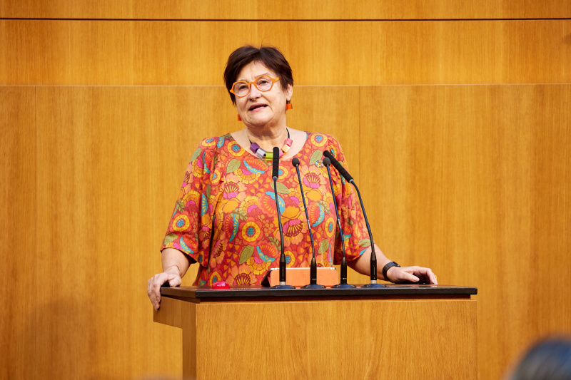 Am Rednerinnenpult: Nationalratsabgeordnete Petra Bayr (SPÖ)