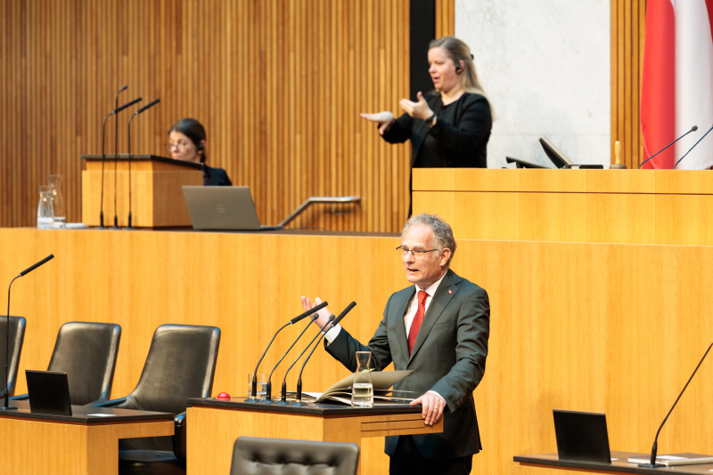 Am Wort: Finanzminister Markus Marterbauer (SPÖ)