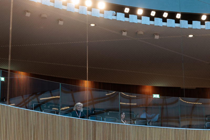 Blick auf die Besuchsgalerie